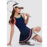 IUK Tennis Skirt Set for Women 2 Piece Racerback Tank