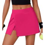 PINSPARK Womens Tennis Skirt High