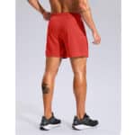 Pudolla Men's Workout Running Shorts red