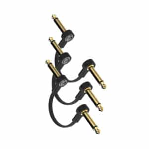 Rock Stock Guitar Flat Patch Cables (Pack of 3)