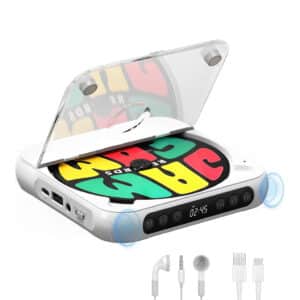 SKYANS - Portable CD Player with Bluetooth White