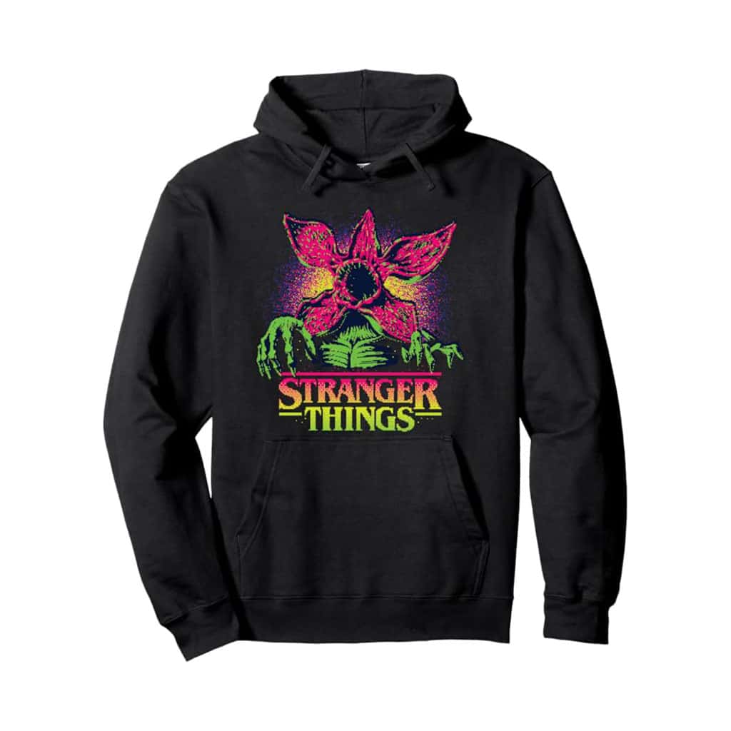 Stranger Things Season 5 Retro Video Game Demogorgon Pullover Hoodie