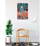 BUY ART FOR LESS Officially Licensed Metallica Grand Forks Skeleton Crawl 24 x 36 Inch Art Poster