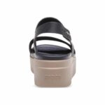 Crocs Women's Brooklyn Low Wedge Sandals black beige