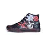 GXZUORUI Gothic Skull Shoes for Women Fashion Sneakers Men's