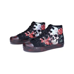 GXZUORUI Gothic Skull Shoes for Women Fashion Sneakers Men's
