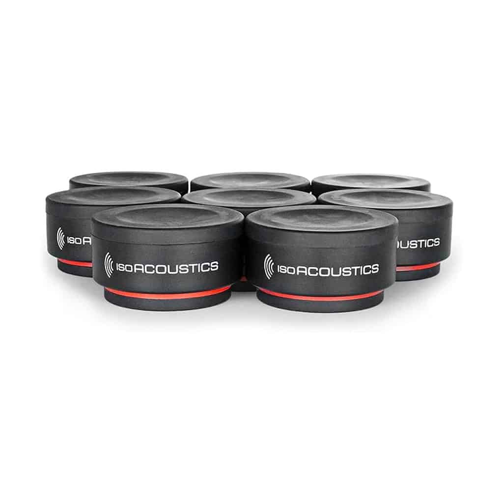 IsoAcoustics Iso-Puck Series Acoustic Isolators Iso-Puck Mini (6 lbs max/Unit, 8-Pack))