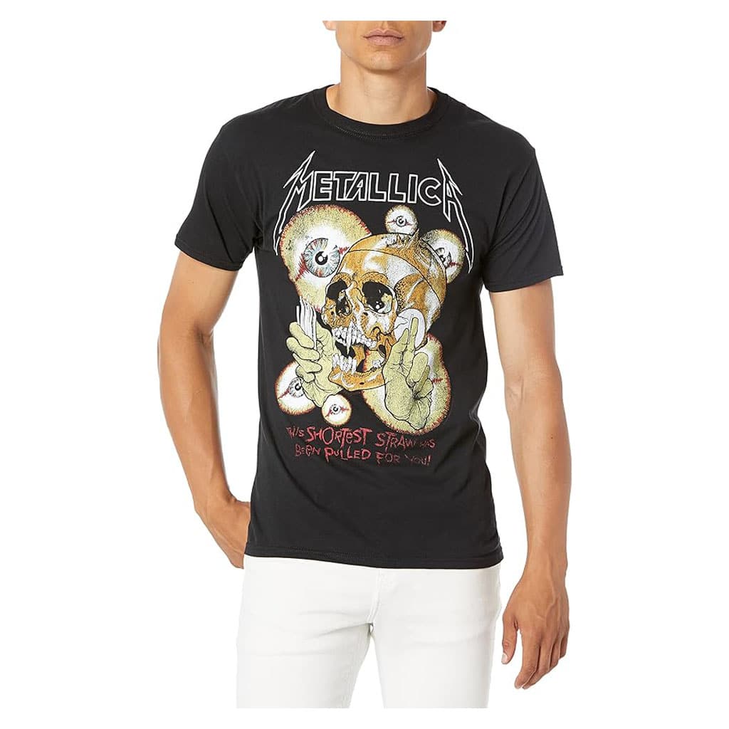 Metallica Mens Metallica Vintage Shortest Straw T-Shirt