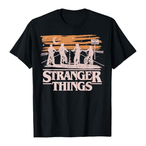 Netflix Stranger Things Night Silhouettes - Sale - T-Shirt