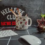 Silver Buffalo Stranger Things Hellfire Club Icons Ceramic Camper Mug