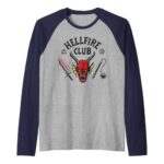 Stranger Things 4 Hellfire Club Logo Raglan Baseball Tee