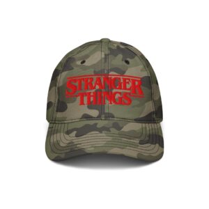 Stranger Things Baseball Hat (Green Camo)