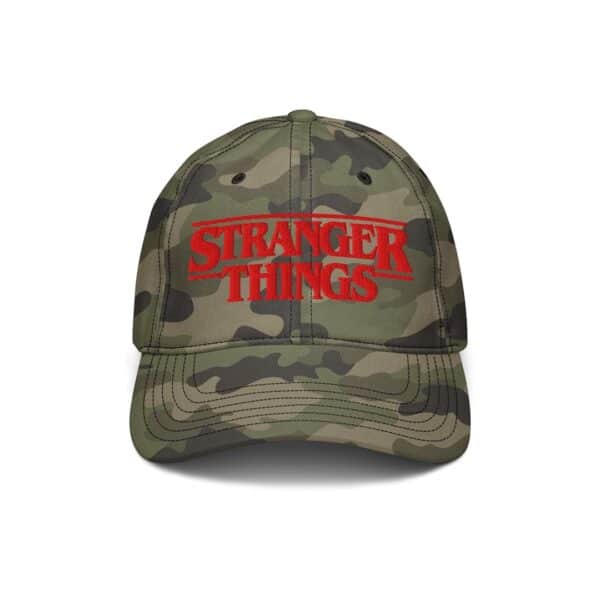Stranger Things Baseball Hat green camo-2