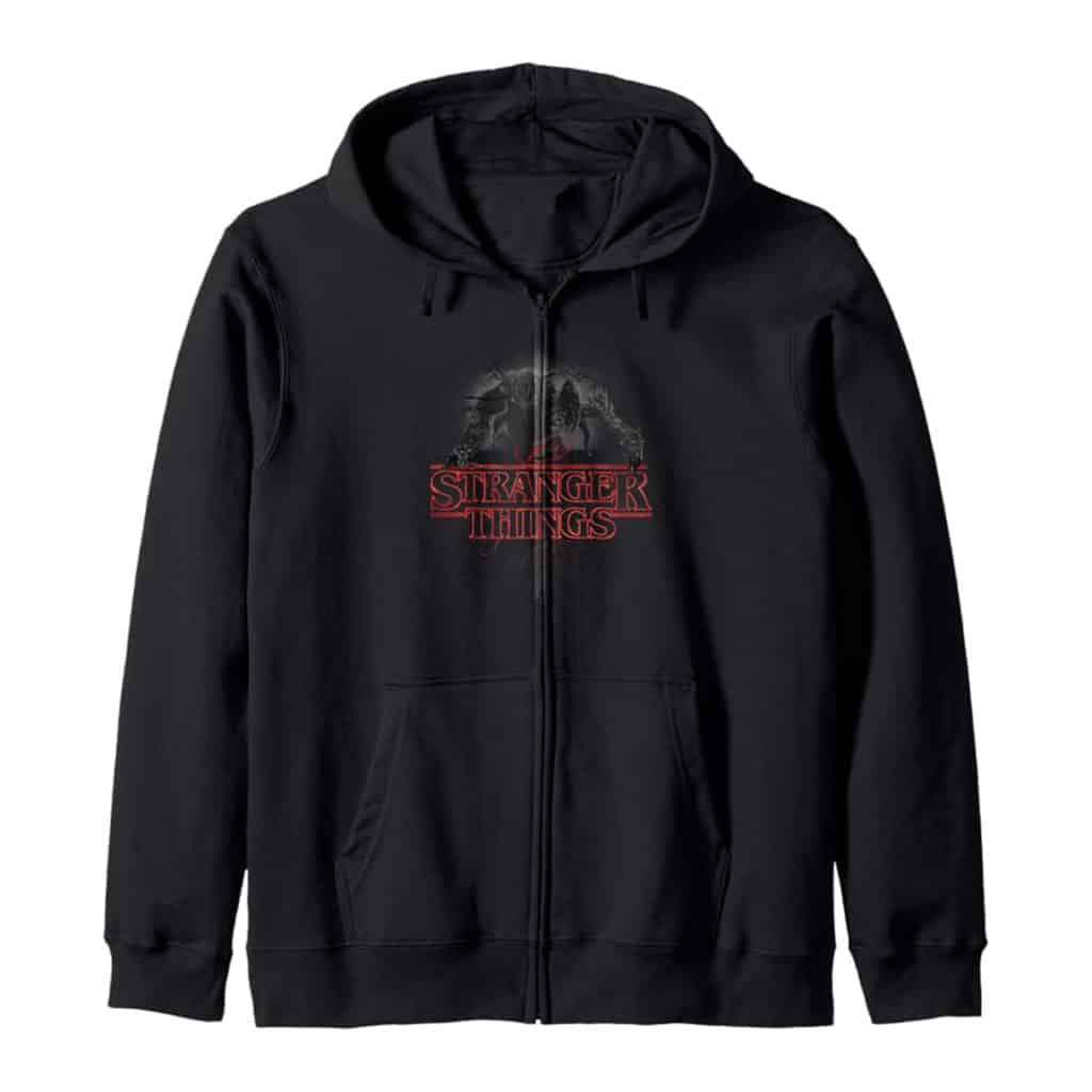 Stranger Things - Demogorgon Glow Logo Zip Hoodie
