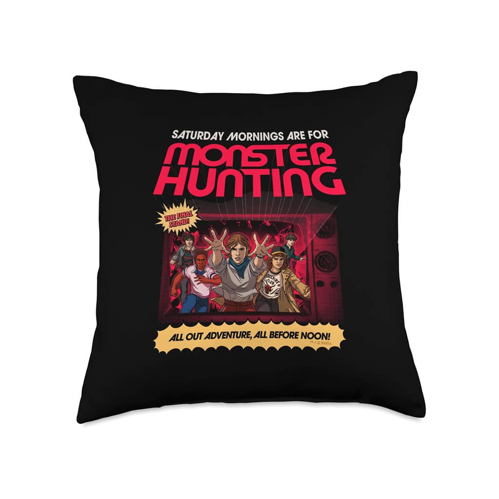 Stranger Things Saturday Morning Officially Licensed Throw Pillow