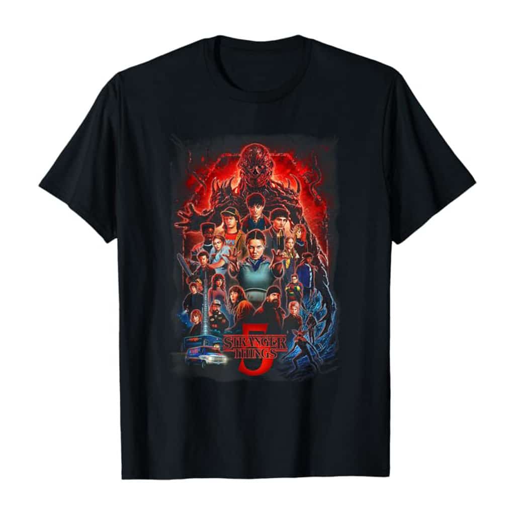 Stranger Things Season 5 Kyle Lambert Officially Licensed T-Shirt (Black)