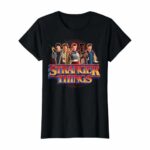 Stranger Things Season 5 Main Crew 80's Style Group Logo T-Shirt