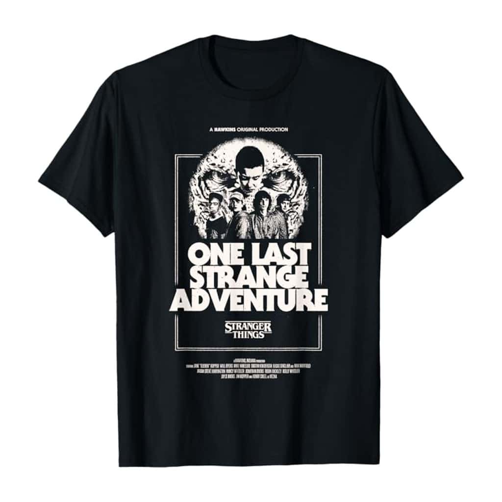 Stranger Things Season 5 One Last Strange Adventure Poster T-Shirt