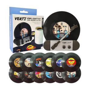 Somisgarden - Funny Retro Vinyl Record Coasters V03