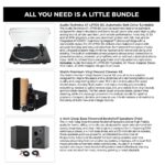 Audio-Technica AT-LP70X-BG 4-Inch Speakers (Pair) & Premium Vinyl Record Cleaner Kit - Essential Bundle Set