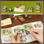 Coffee Shop Mini Model Kits with LED-2