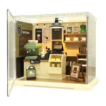 Coffee Shop Mini Model Kits with LED-3