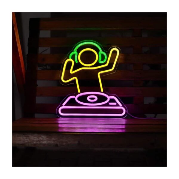 DJ player Neon Sign for Bar