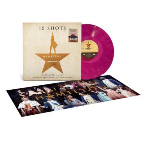 Hamilton 10 Shots Exclusive Translucent Purple Swirl w/ Poster Lin-Manuel Miranda