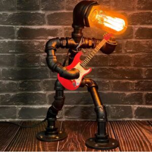 NOMGEG - Steampunk Industrial Vintage Electric Bass (Red Guitarist)