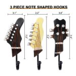 Vintage Guitar Shaped Decorative Hooks Rack-2