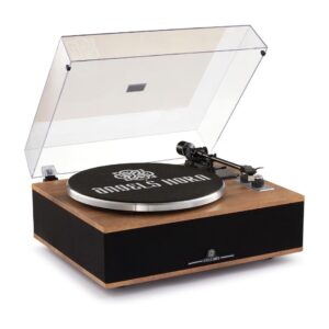 ANGELS HORN Bluetooth Vinyl Record Player (Walnut Wood)