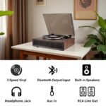 DLITIME Vinyl Record Player-2