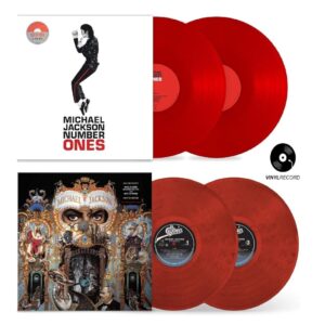 Number Ones: The Hit Songs Solid Red Dangerous Red & Black Swirl Michael Jackson