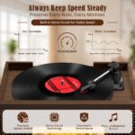 OTIC Vinyl Record Player with Speaker