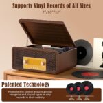 OTIC Vinyl Record Player with Speaker-2