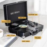 Victrola Journey+ Bluetooth Suitcase Record Player-3
