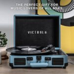 Victrola Journey - Bluetooth Suitcase Record Player - Light Beige Linen-2
