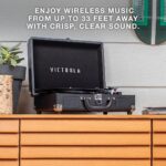 Victrola Journey - Bluetooth Suitcase Record Player - Light Beige Linen-3