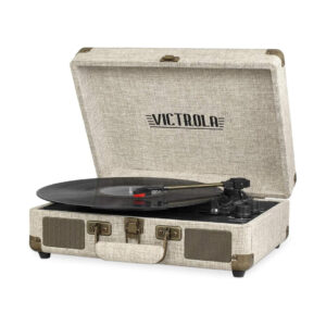 Victrola Journey - Bluetooth Suitcase Record Player - Light Beige Linen